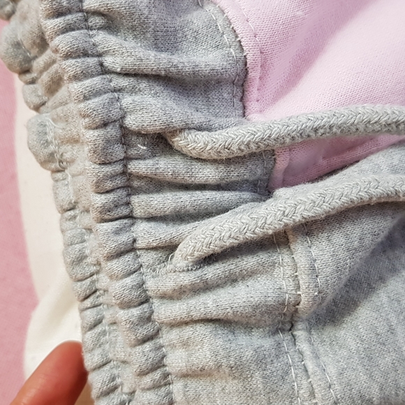 New 2 Toned Pink & Grey Adorable Sweat Pants - Picture 17 of 17